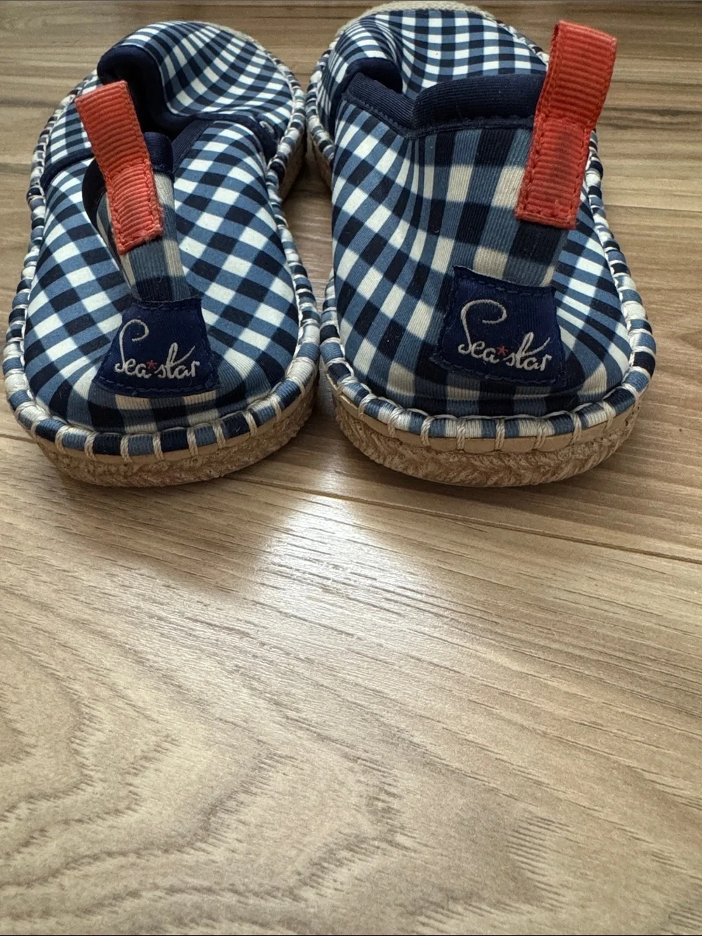 Seastar Beachwear Navy Gingham Women’s Slip-On Espadrilles